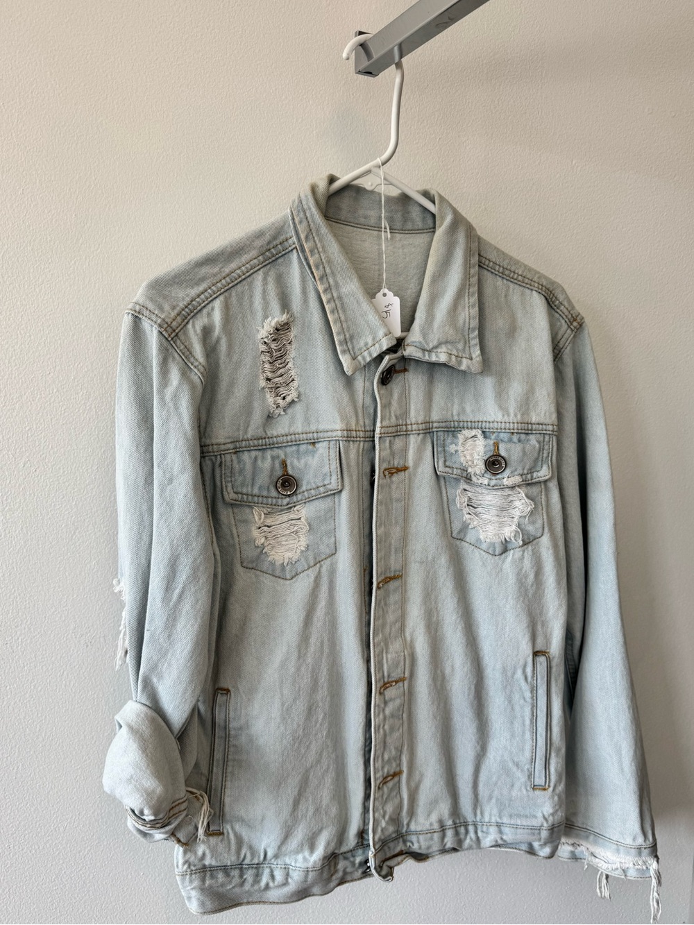 Pablo Distressed Denim Jacket